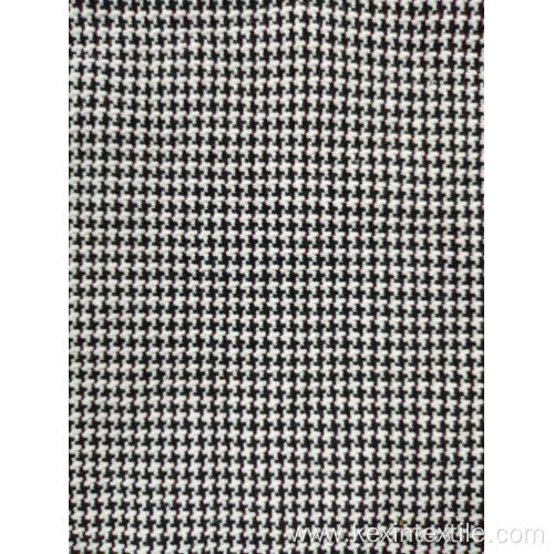 Classic check designs T/C double jacquard knit fabric